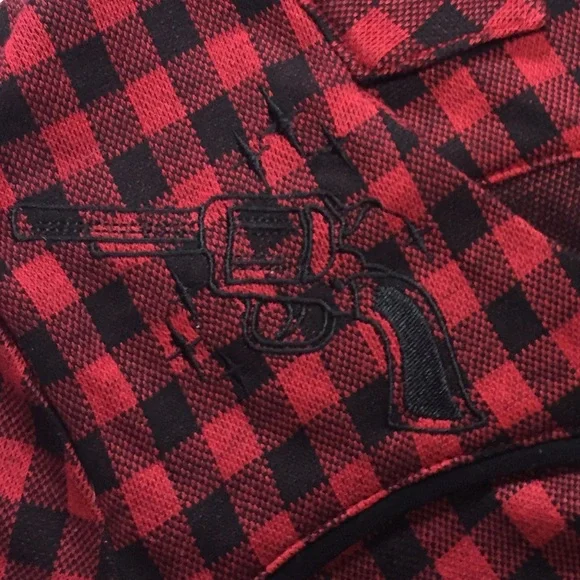 Sourpuss Buffalo Plaid Gunslingers Holiday Dress - Picture 4 of 4